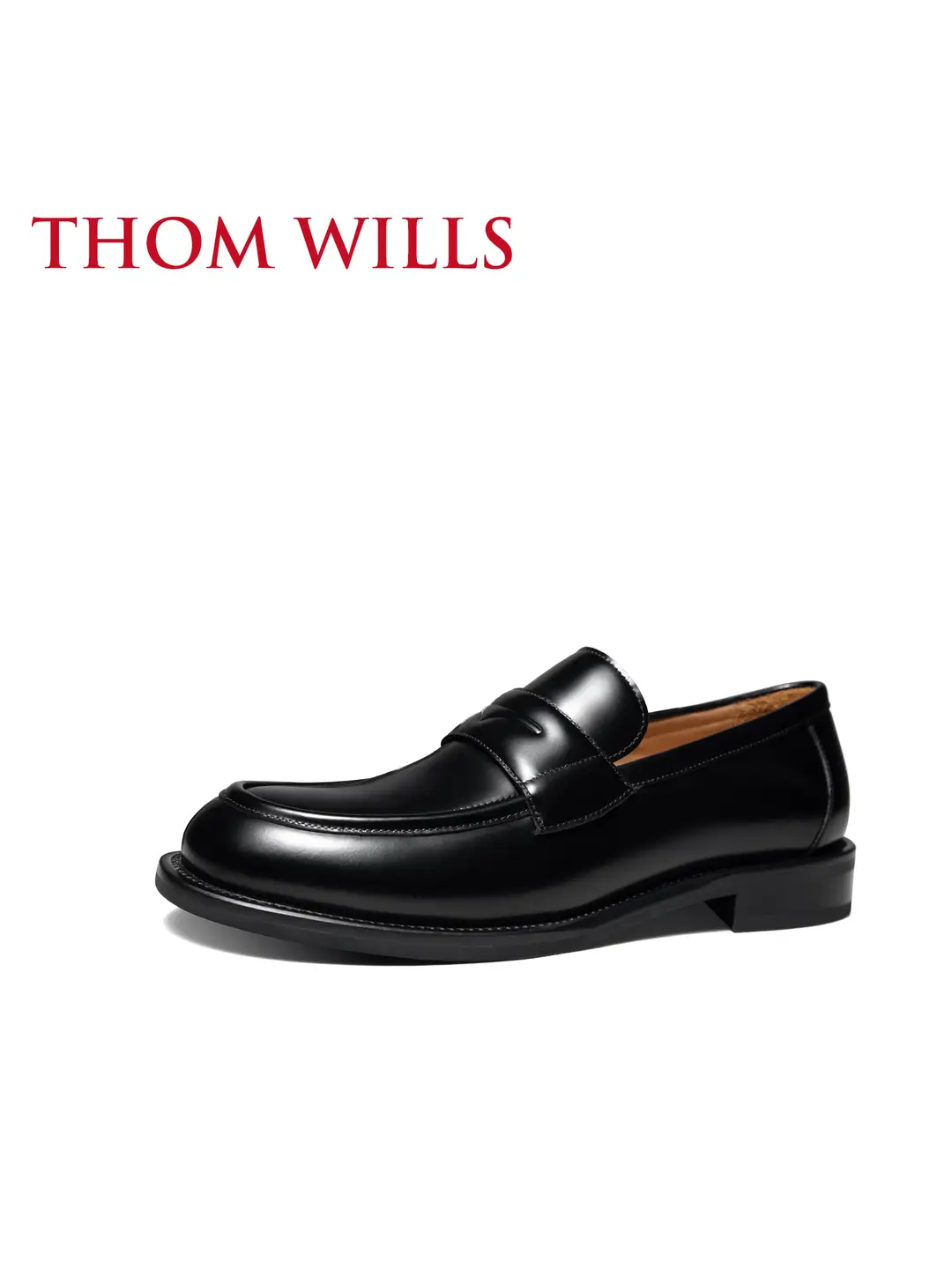 Thomwills Casual Loafers Men's Slip-On Genuine Leather Casual Leather Shoes Beanie Shoes British Style Summer