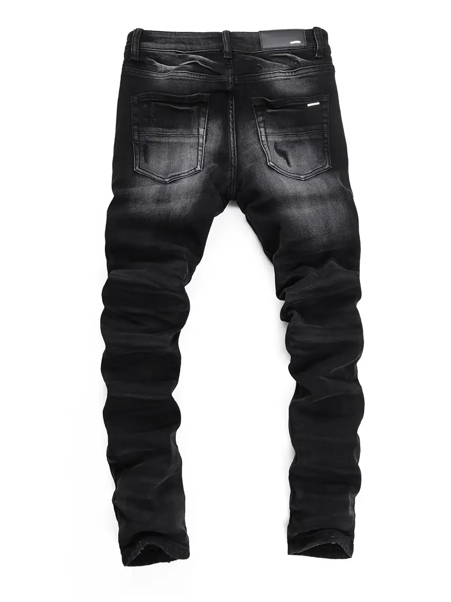 Amr Jeans Mx1 American-Style Slim-Fit Pants, Street Style, Ripped Skinny Men's Jeans
