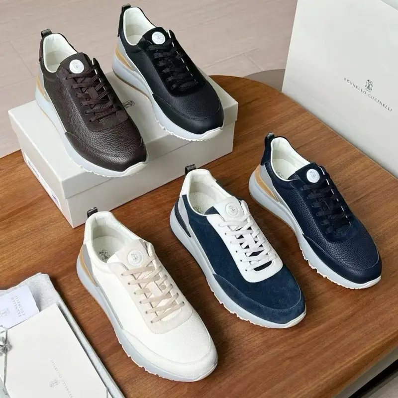 New Foreign Trade Men's European Breathable Sneakers Comfortable Versatile Trendy Casual Shoes Fashion Men's Genuine Leather Shoes