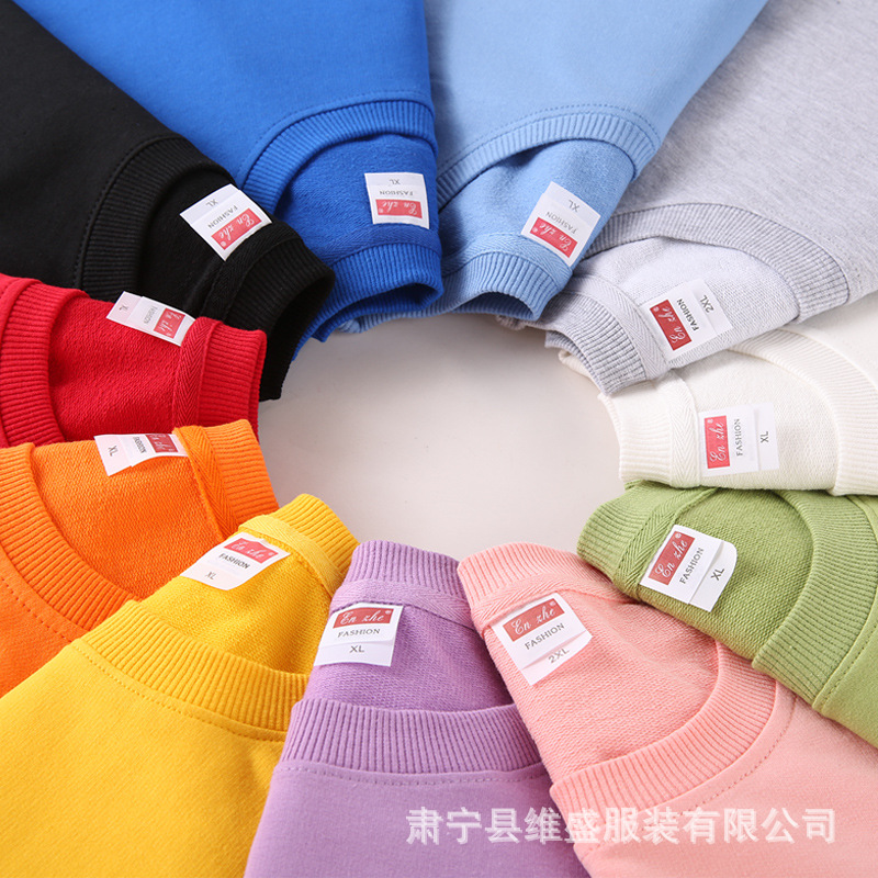 Customized Adult Crewneck Sweatshirts with Custom Designs, Cultural Shirts with Printed Logos, Workwear, Unisex, Solid Color, Loose Fit