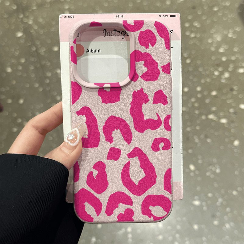 Full Screen Spots Suitable for Apple 15 16Promax Mobile Phone Case Pebbled Soft Shell Large Hole 11 12 Cartoon 13P
