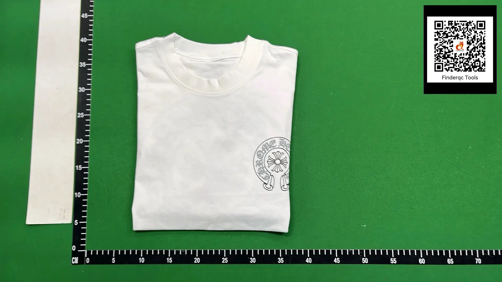 Correct version popular crook Chrome Heart 23ss luminous big horseshoe Sanskrit double yarn short sleeve t-shirt for men