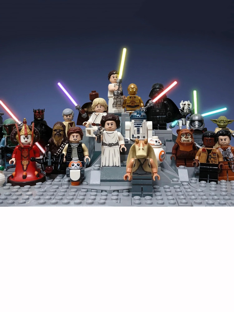 Star Wars Amidala Queen Qui-Gon Jinn Jedi Knight Sith Minifigure Building Blocks Educational Toys for Boys and Girls Foto QC de TAOBAO na Qualit.ly