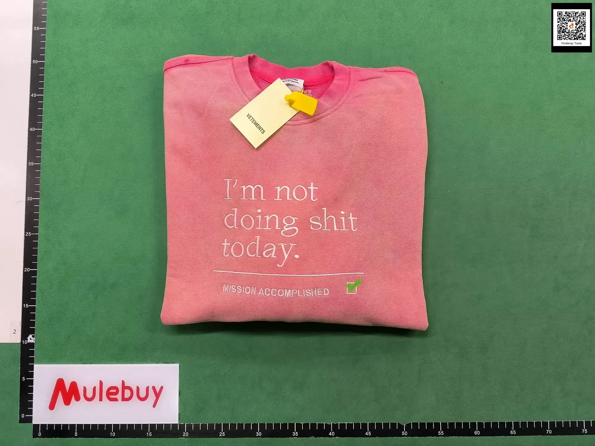 VTM ICON Embroidered Letters Hoodie Pink