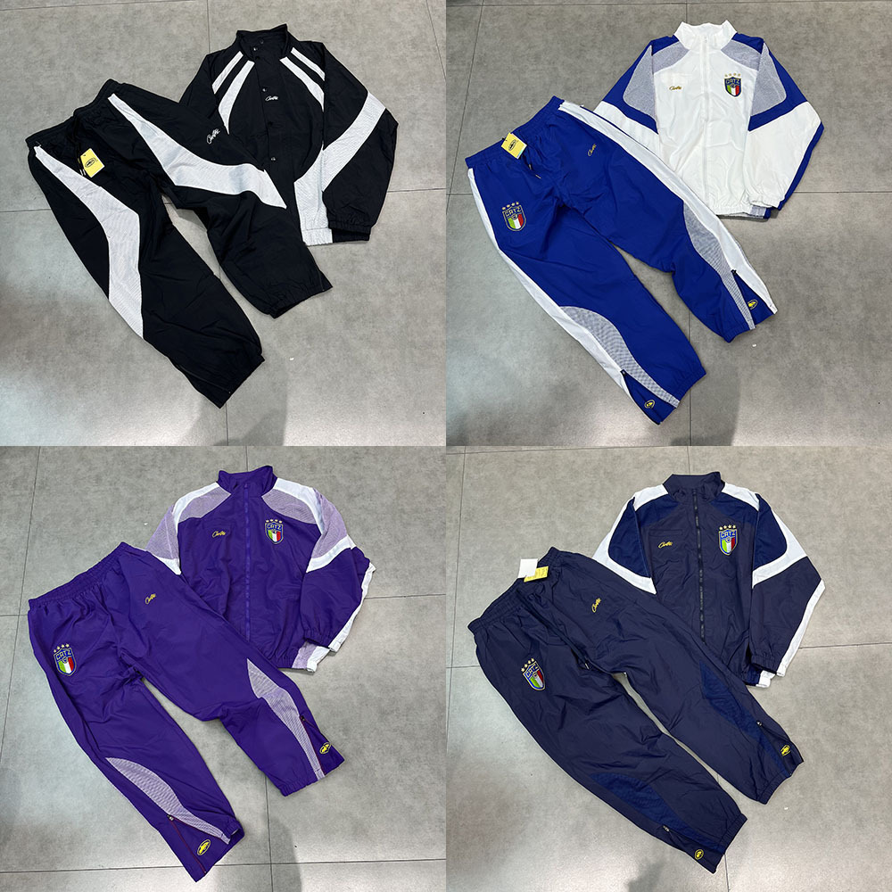 New Embroidered Logo Woven Casual Sports Suit Spring Thin Pants with Zipper Outerwear