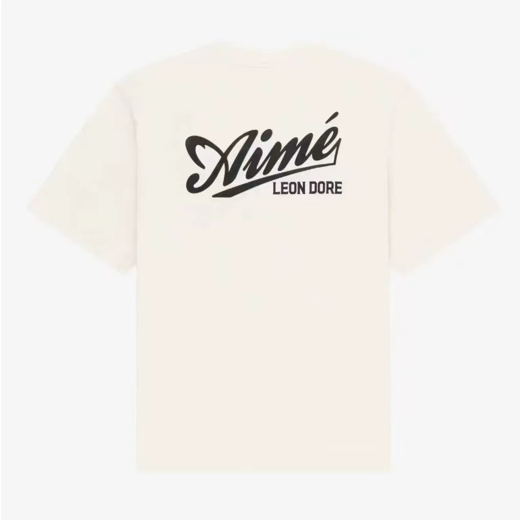 Aime Leon Dore Cycling Logo Tee American retro pure cotton printed round neck short sleeved shirt for men and women