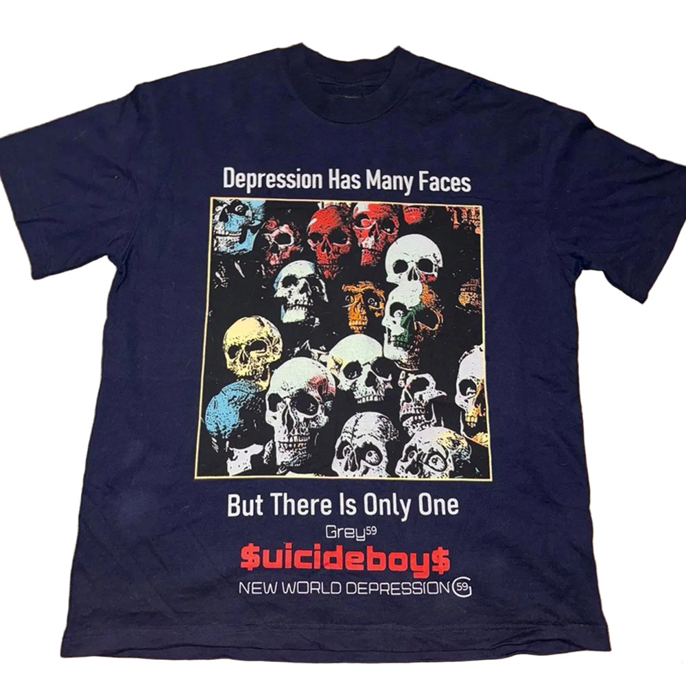 Suicideboys X G59 Records New World Depression Rap Short Sleeve Trendy