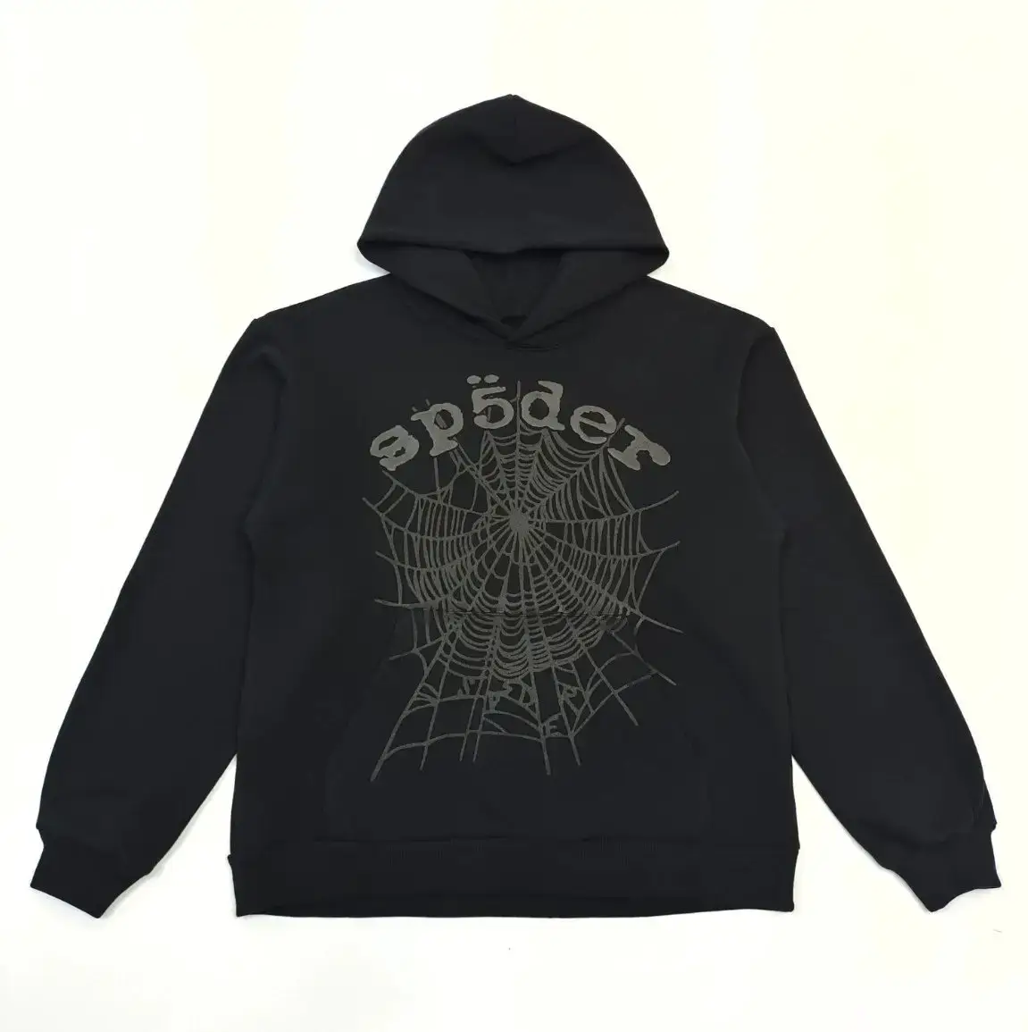 Sp5der Spider Web Hoodie Black