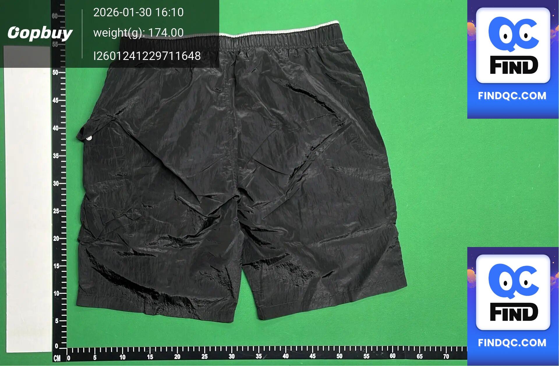 Cross-border Trade CP Tooling American Shorts Men's Pocket Lens Badge Nylon Black Summer Casual New High Street — foto QC 2
