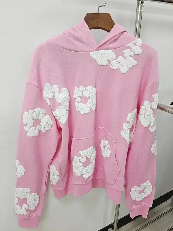 Denim Tears Cloud Hoodie Pink