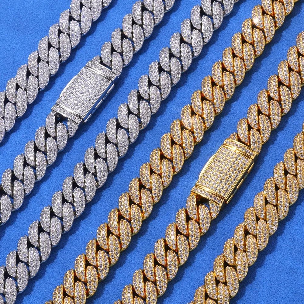 * 10mm双排锆石泡泡古巴项链 * foto QC de WEIDIAN en Qualit.ly