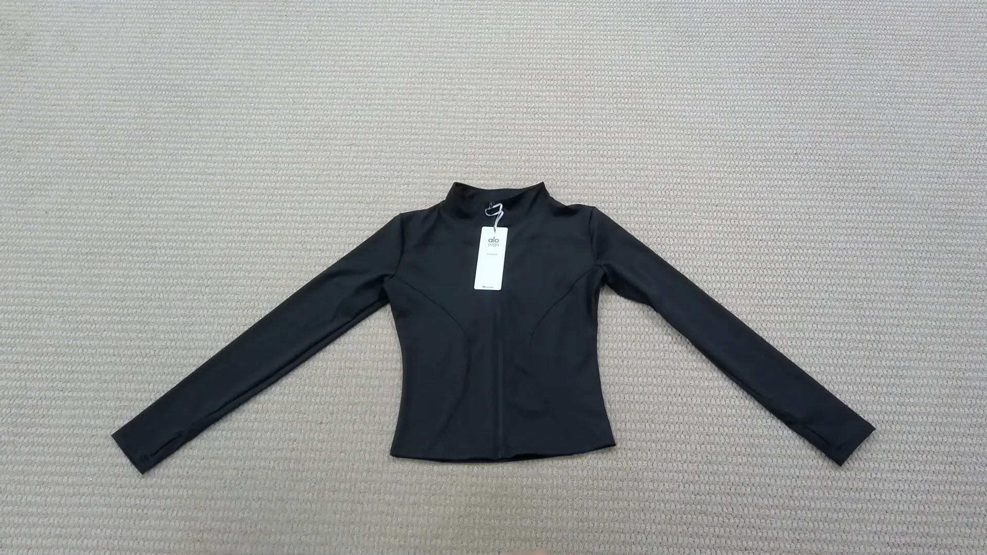 Alo Yoga Black Zip Jacket