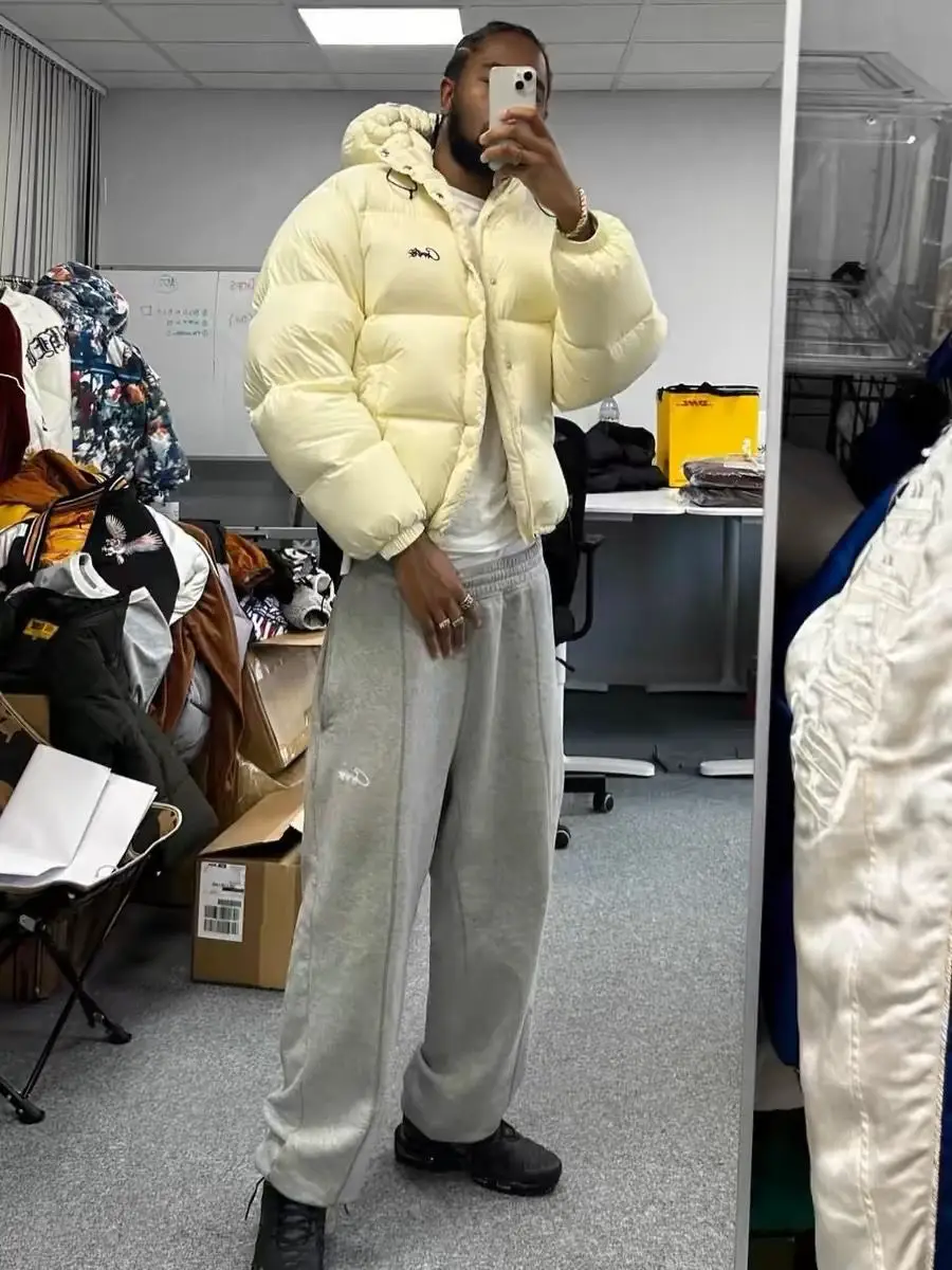 Drill Style American Hiphop Hip-Hop Street Dance Embroidered Letter Knit Sweatpants Men's Trendy Loose Sports Jogger Pants