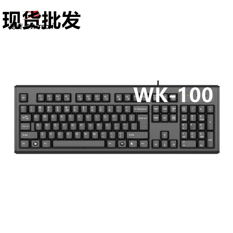 Wk-100 Wired Keyboard Computer Keyboard Laptop Keyboard USB Keyboard