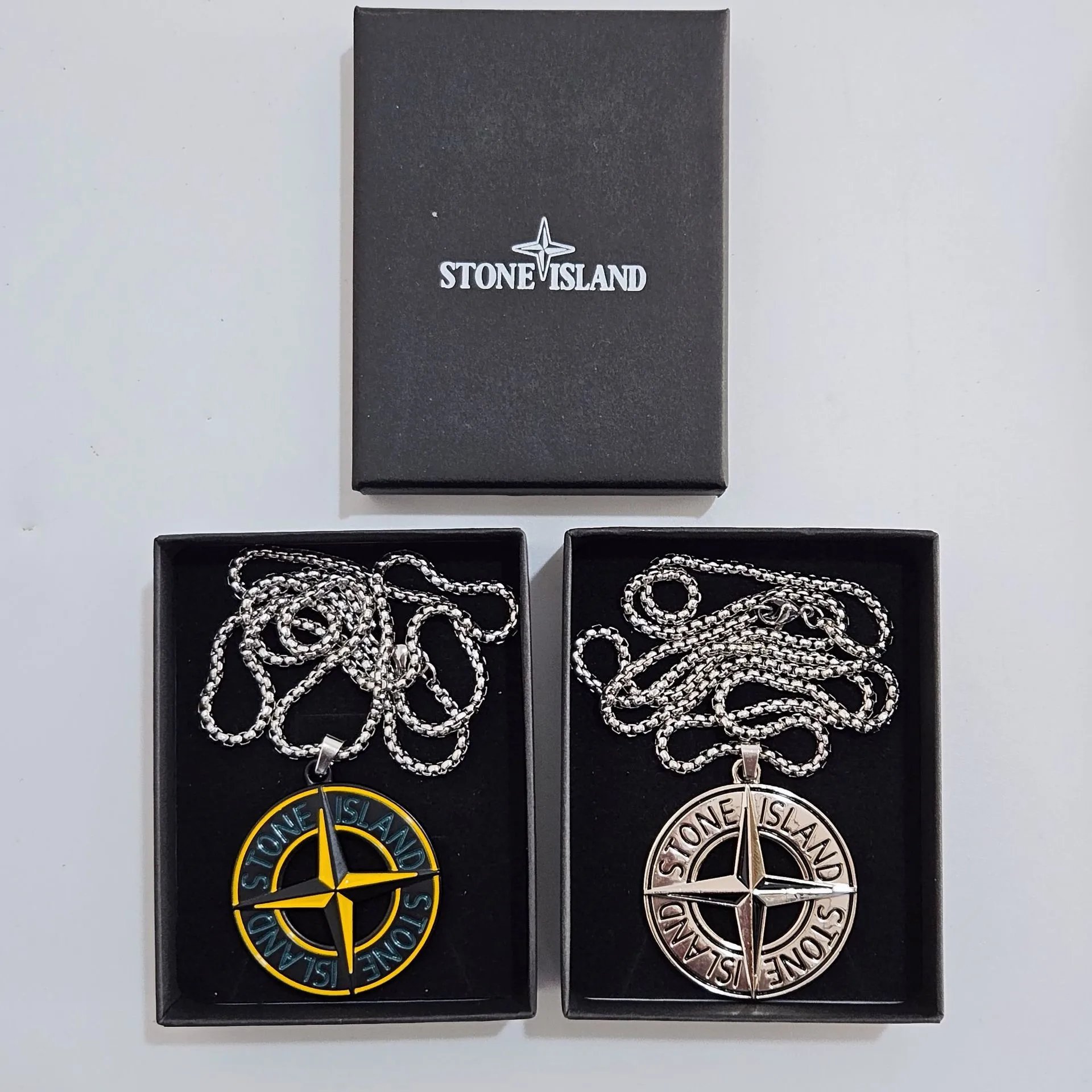 Stone Island Compass Necklace