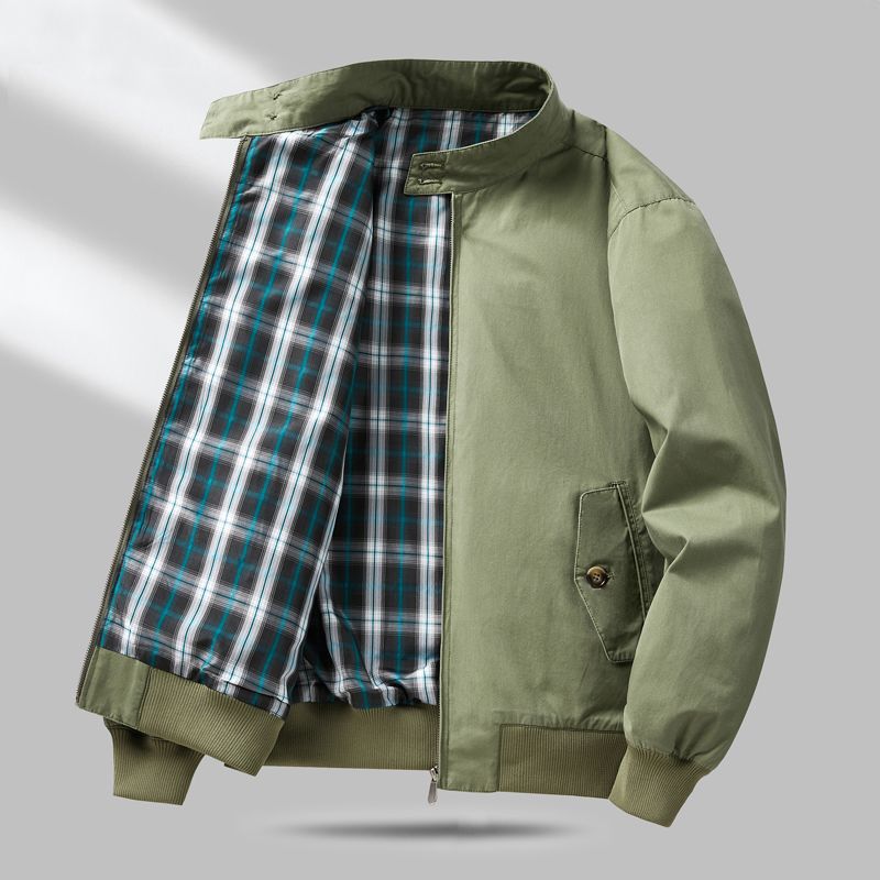Autumn New Bomber Jacket Men's Standing Collar American Style Overalls Baseball Suit Jacket Loose Casual Jacket 8220