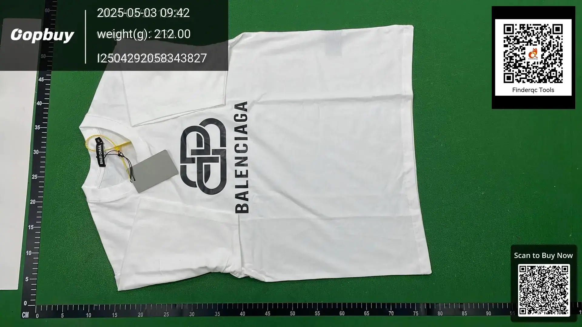 Balenciaga white cotton men's and women's T-shirt