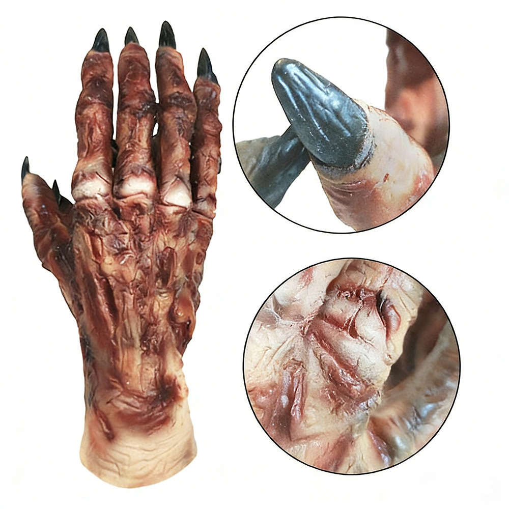 2026 Cross-Border Mummy Gloves Halloween Easter Mummy Arm Latex Adult Party Costume Props