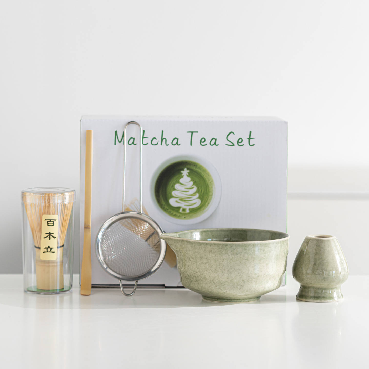 Amazon's Best-Selling Ceramic Matcha Bowl 456-Piece Set, Matcha Tea Set, Song Dynasty Tea-Making Tool Set, Cross-Border