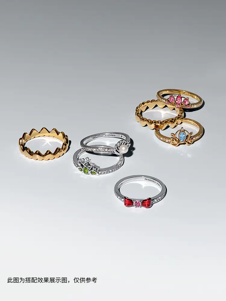 [Valentine's Day Gift] Pandora Disney Snow White Red Bows Ring cute