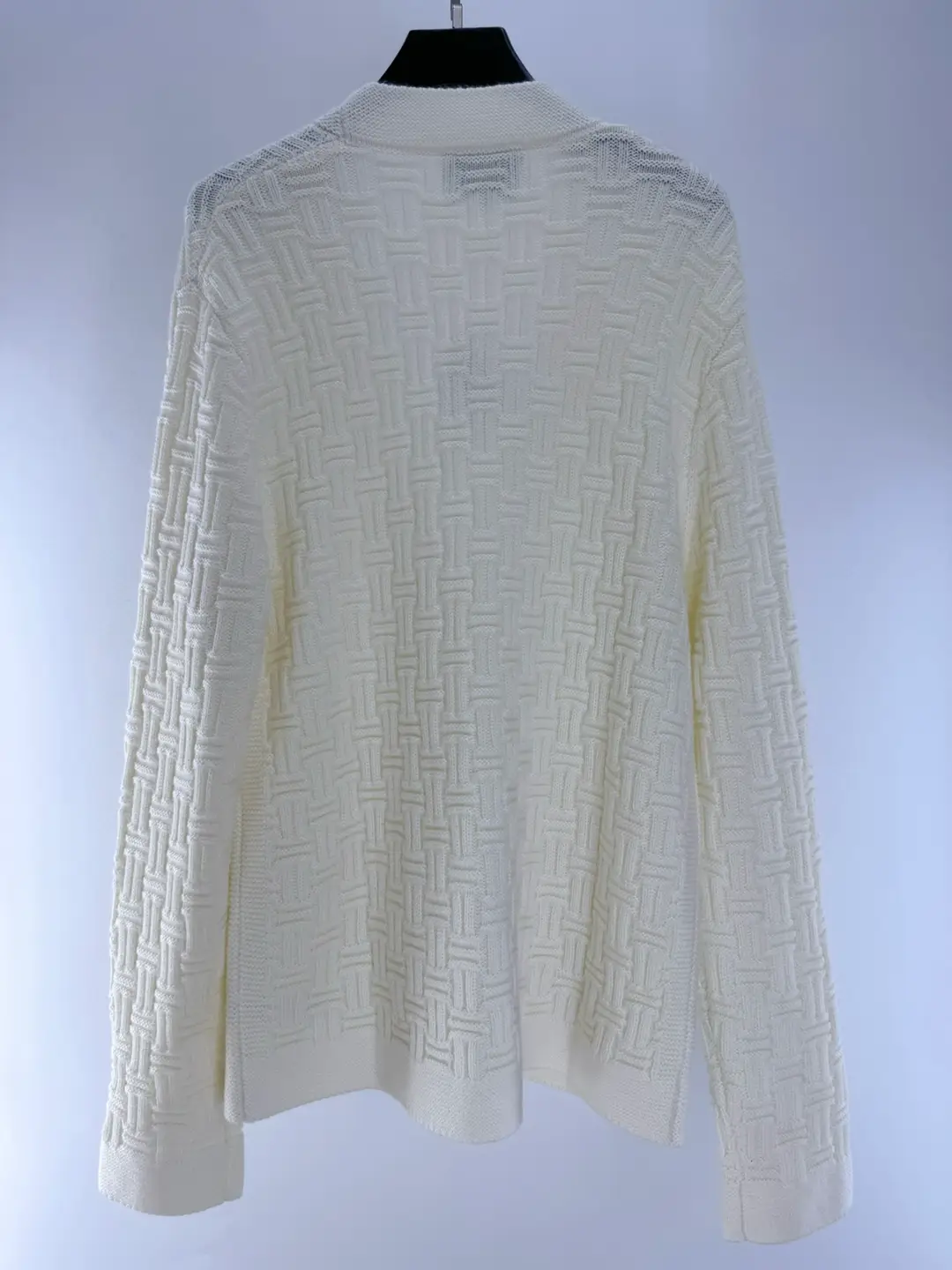 Casablanca Stripes Patchwork Embroider Alphabet Knitting Sweater Outwear