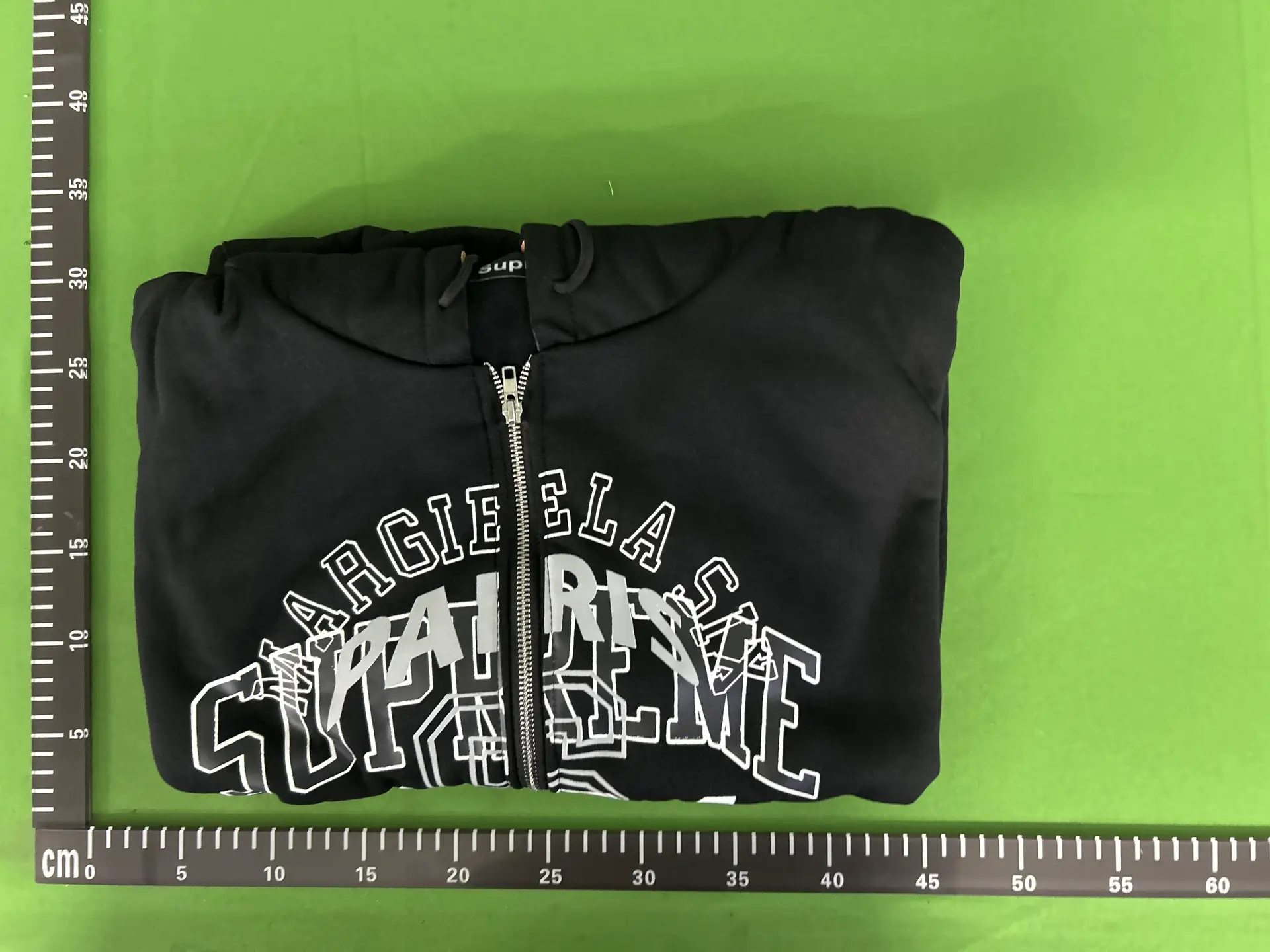 Supreme Margiela Paris Zip Hoodie Black
