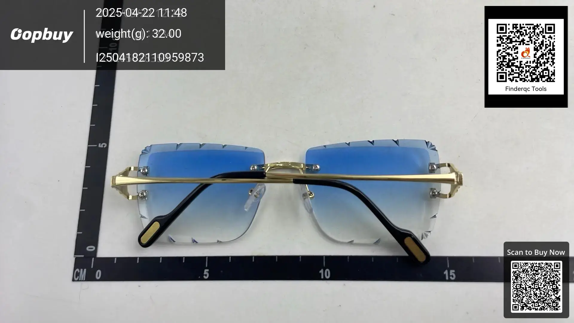 New fashion carhome frameless trimming sunglasses Ocean square box all-match sunglasses metal personalized women's glasses