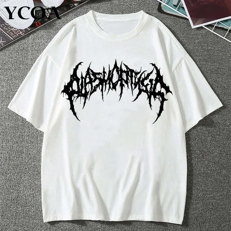 European Size Cotton Tmen Tshirts Graphic Streetwear Hip Hop Goth Summer Y2