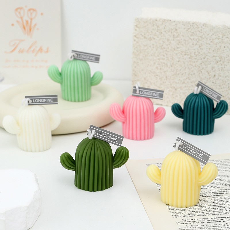 Cactus-Shaped Wax Ins-Style Scented Candle Handmade Gift for Home Use Birthday Candle Creative Ornament Aromatherapy