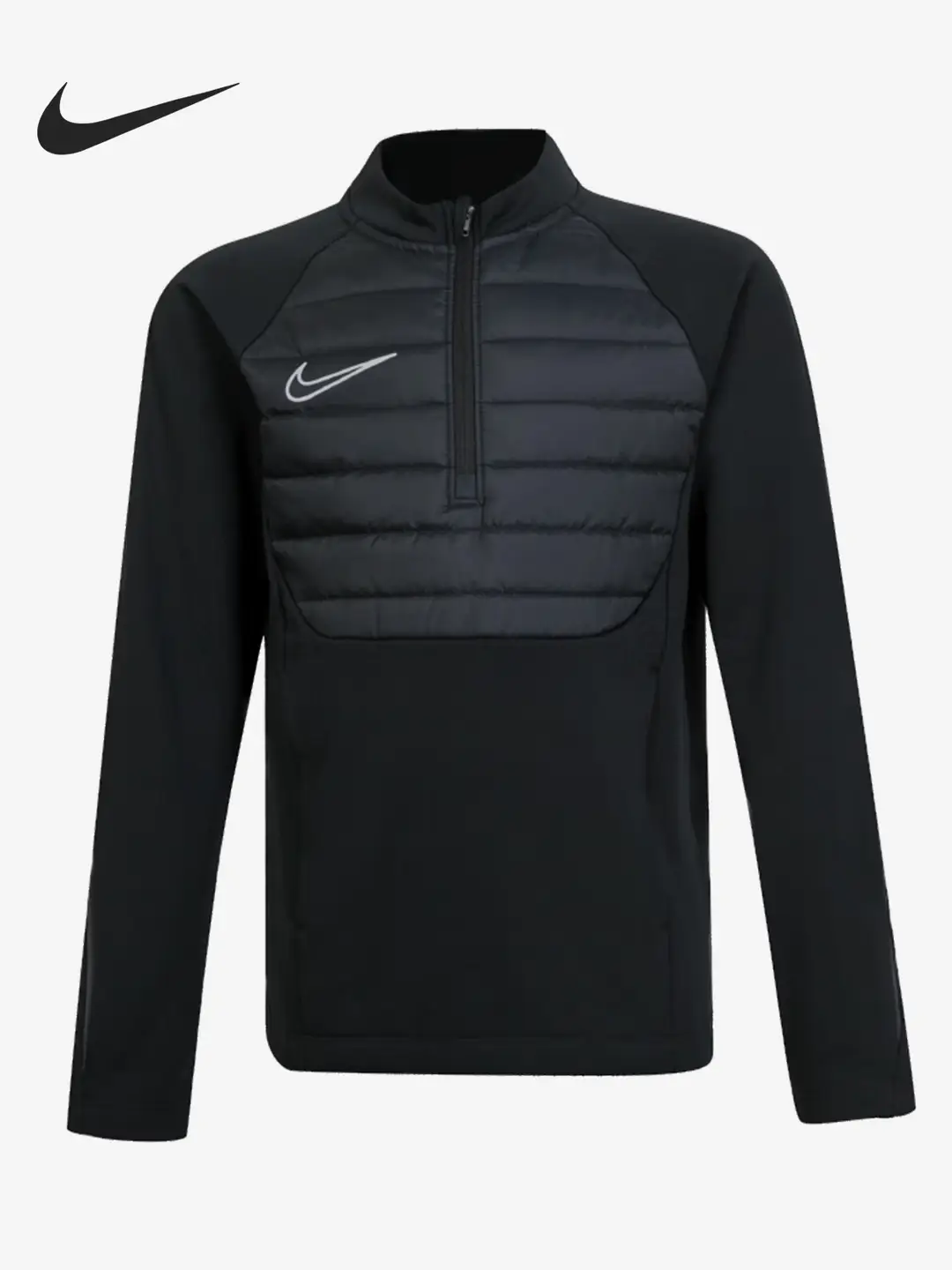 Nike/Nike Genuine New Model Big Kids' Quilted Half-Zip Long-Sleeve Sports Training Jacket Fj6181-010