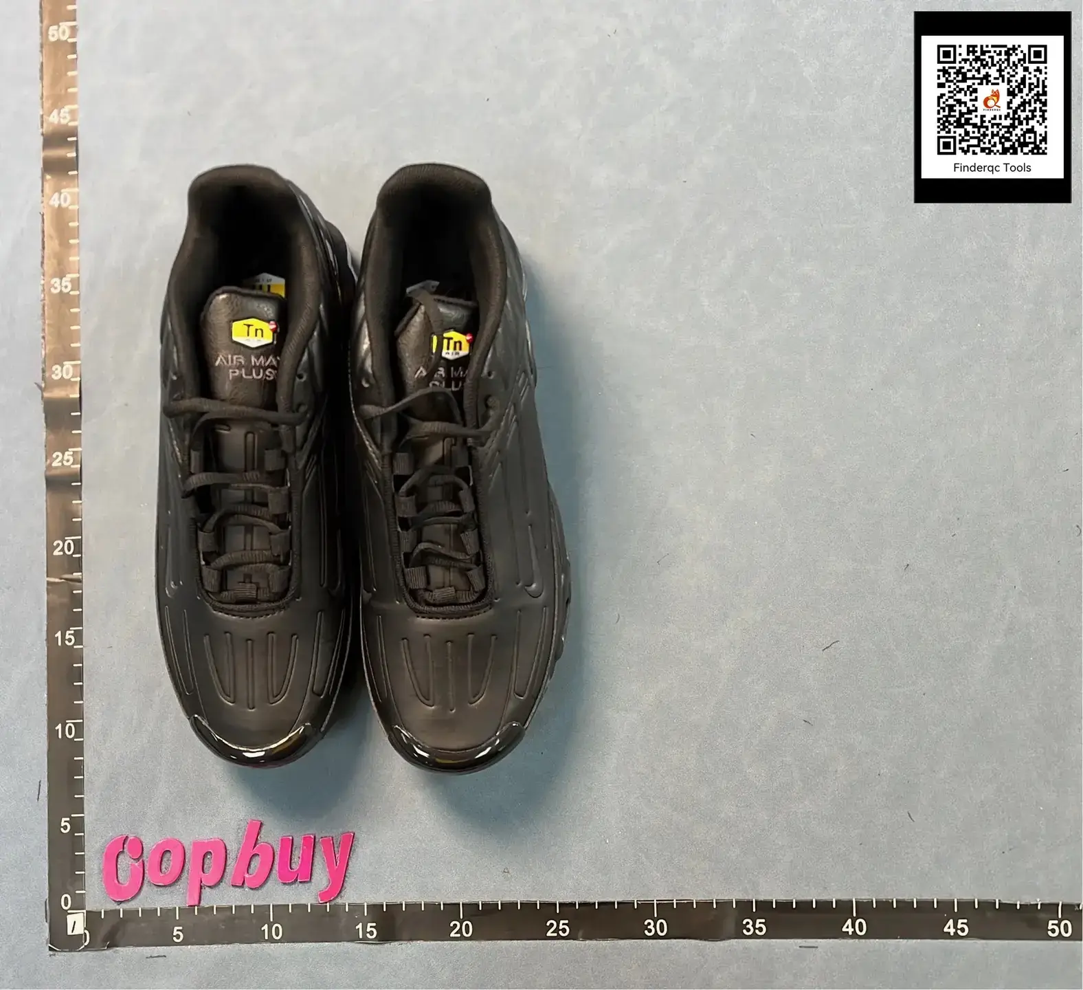 Nike Air Max Plus TN3 Black Leather Running Shoes