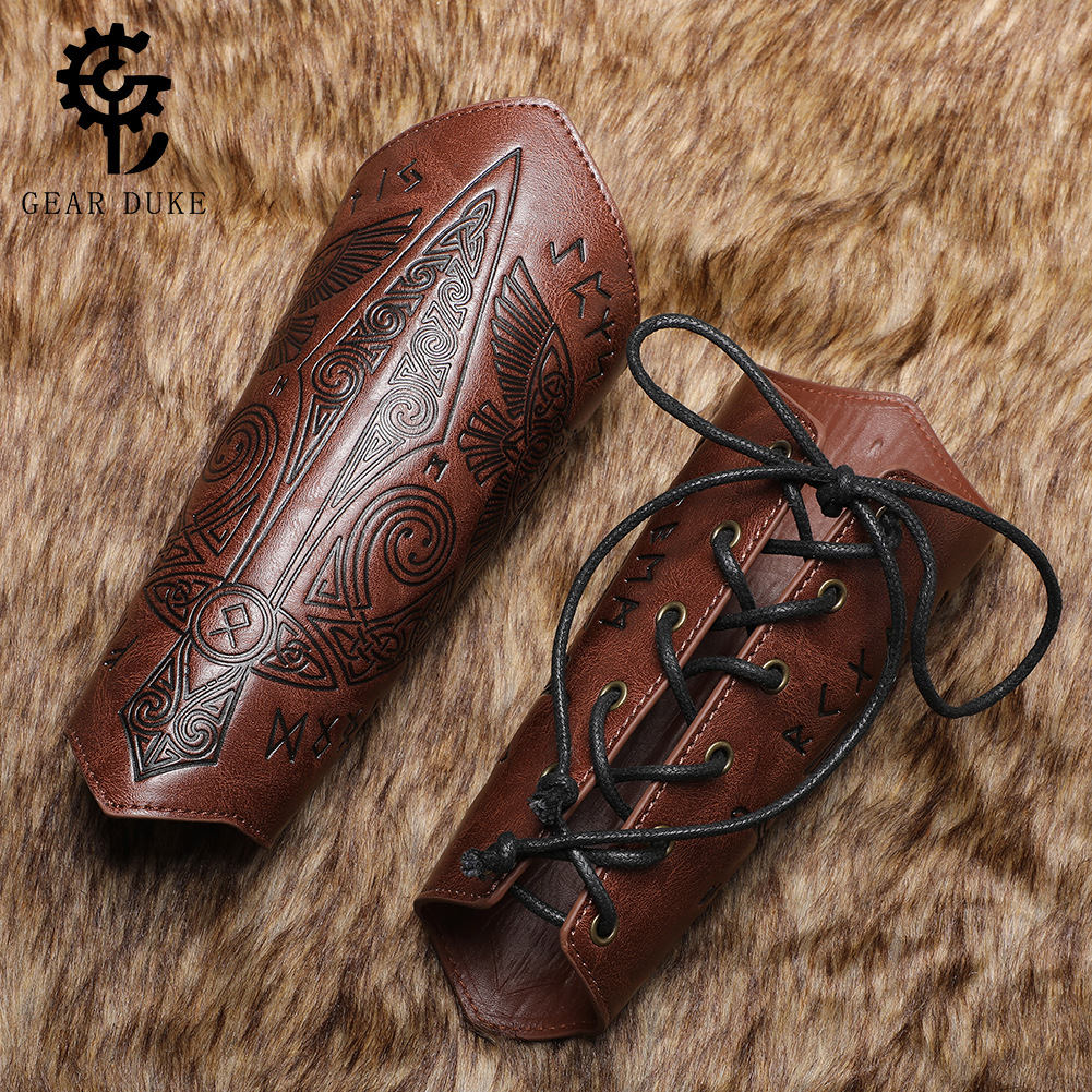 Cross-border Hot Sale Medieval Retro Embossed Bracer COSPLAY Stage Props Knight Gatguard Clothing Accessories