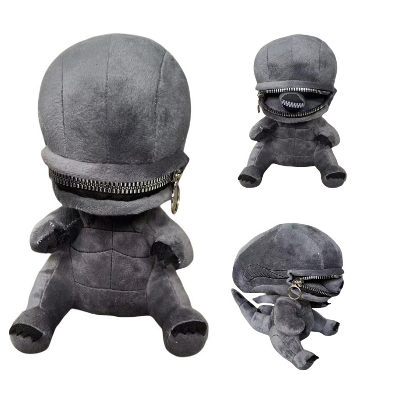 Cross-Border In-Stock Human Xenomorph Hybrid Alien-Themed Plush Toys and Dolls
