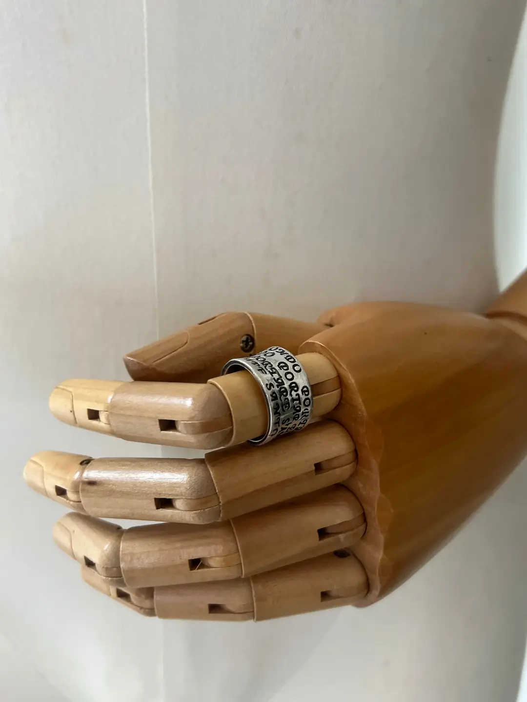 Undercover 2009Ss Poetic Spell 925 Silver Ring Vintage Letter Ring