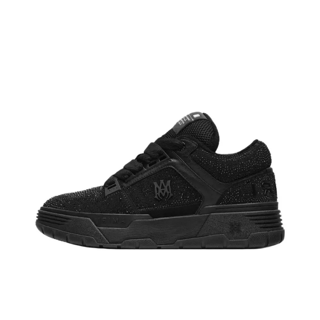 AMIRI Black Crystal Sneakers