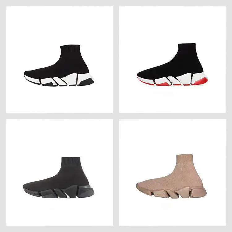 Paris Socks Wrapped High-Top Lifestyle Sports Casual Shoes Men's Shoes Women's Shoes Socks Shoes Fashion Trend Style