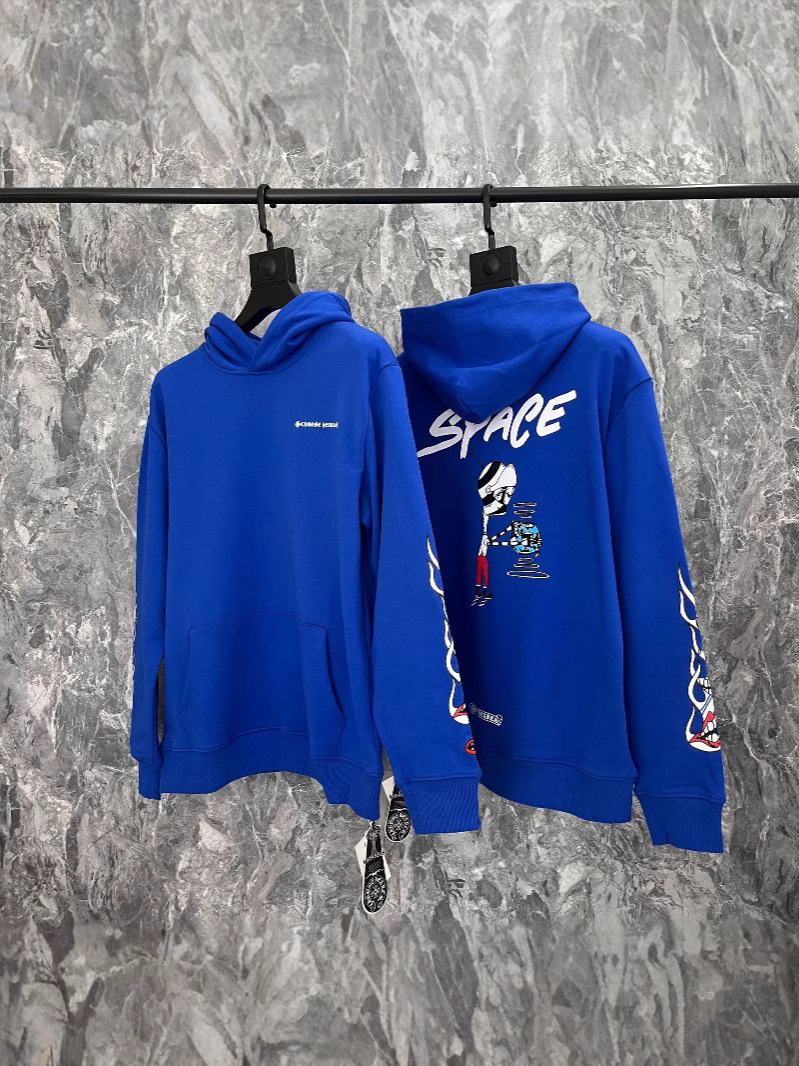 Fashionable Brand 2025 Chrome Heart Foti Family Series Sanskrit Logo Men's and Women's Sweatshirts