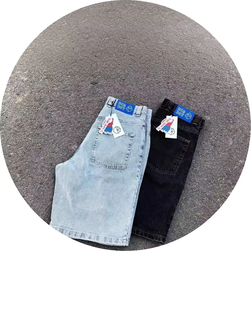 Polar Skate Co Big Boy Jeans Light Blue and Black