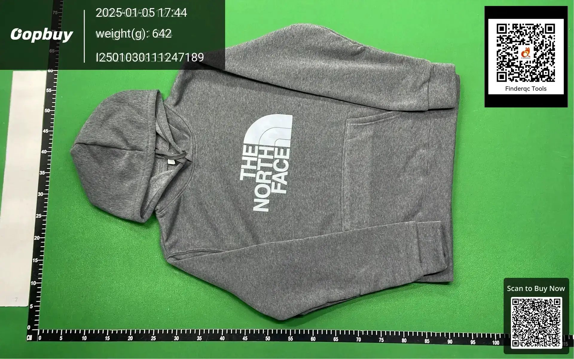 The North Face Men's Grey Hoodie