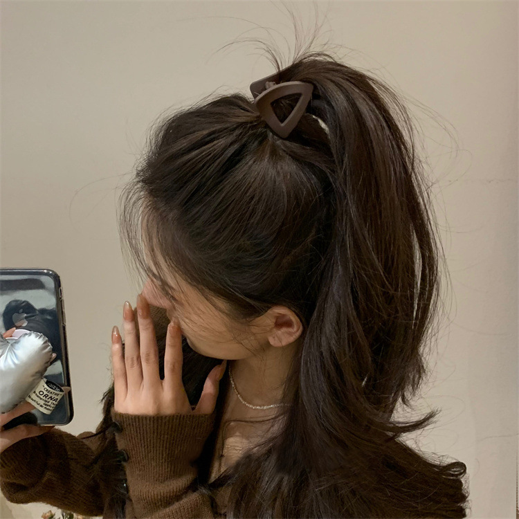 High horsetail grip clip fixed artifact anti-collapse small hairpin female back of head shark clip claw clip clip headdress hair accessories