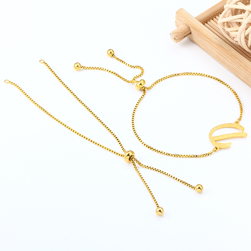 Stainless steel box chain adjustable bracelet vacuum plating necklace bracelet simple fashion jewelry chain diy