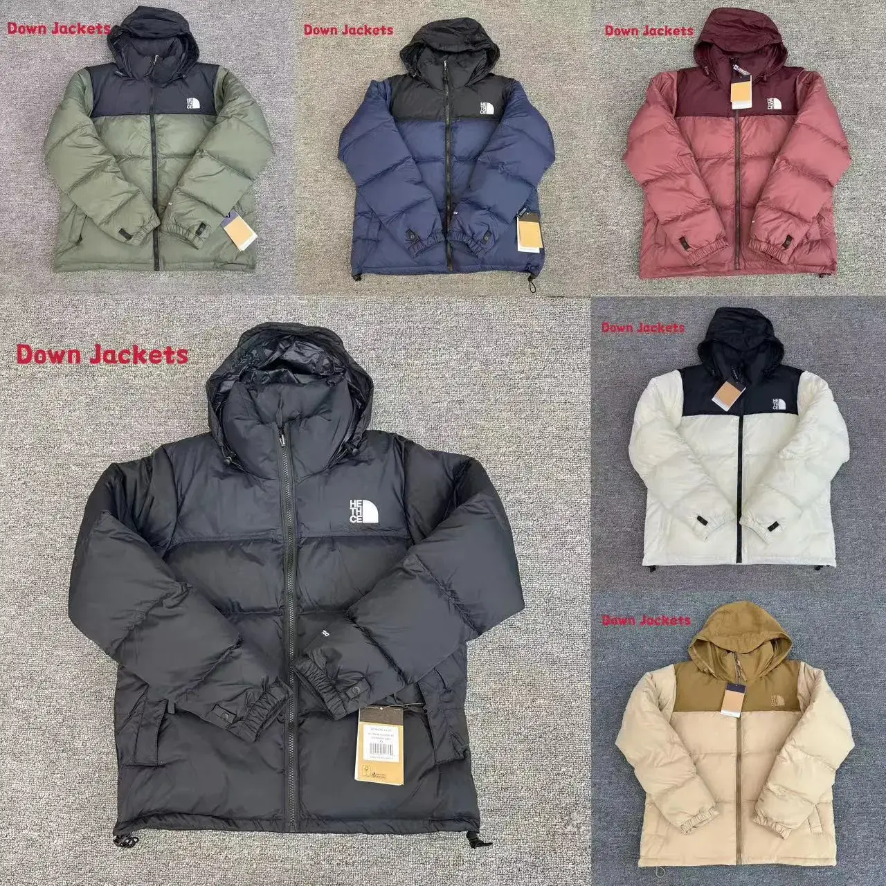 Cross-Border Export American Version 1996 down Jacket Embroidered Hooded Men's and Women's White Duck down Chip Windproof and Waterproof Jacket Wholesale