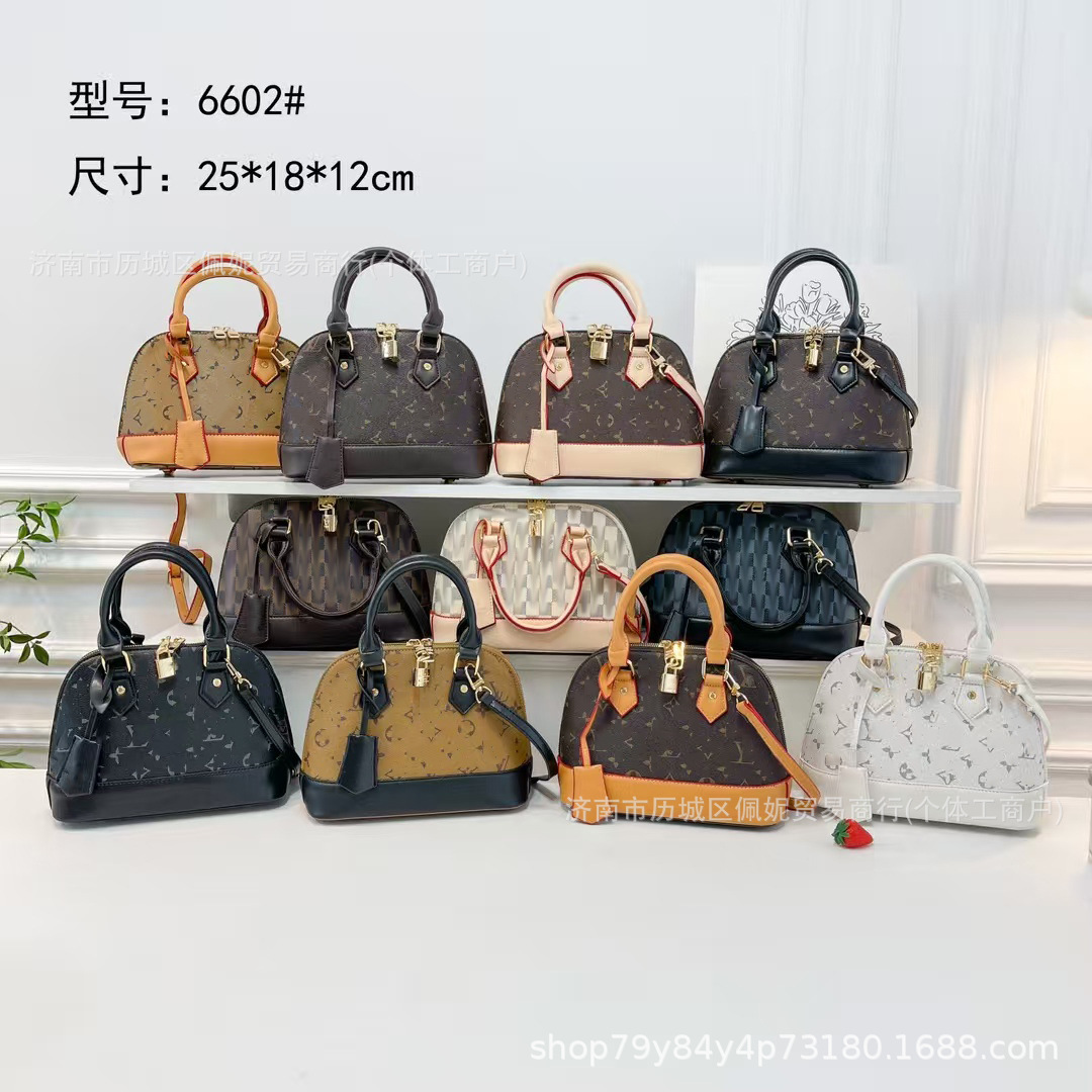 Classic Monogram Shoulder Crossbody Bag for Women, Fashionable Work and Commuting Handbag, Mini Checkerboard Shell Bag Wholesale Foto QC de 1688 na Qualit.ly