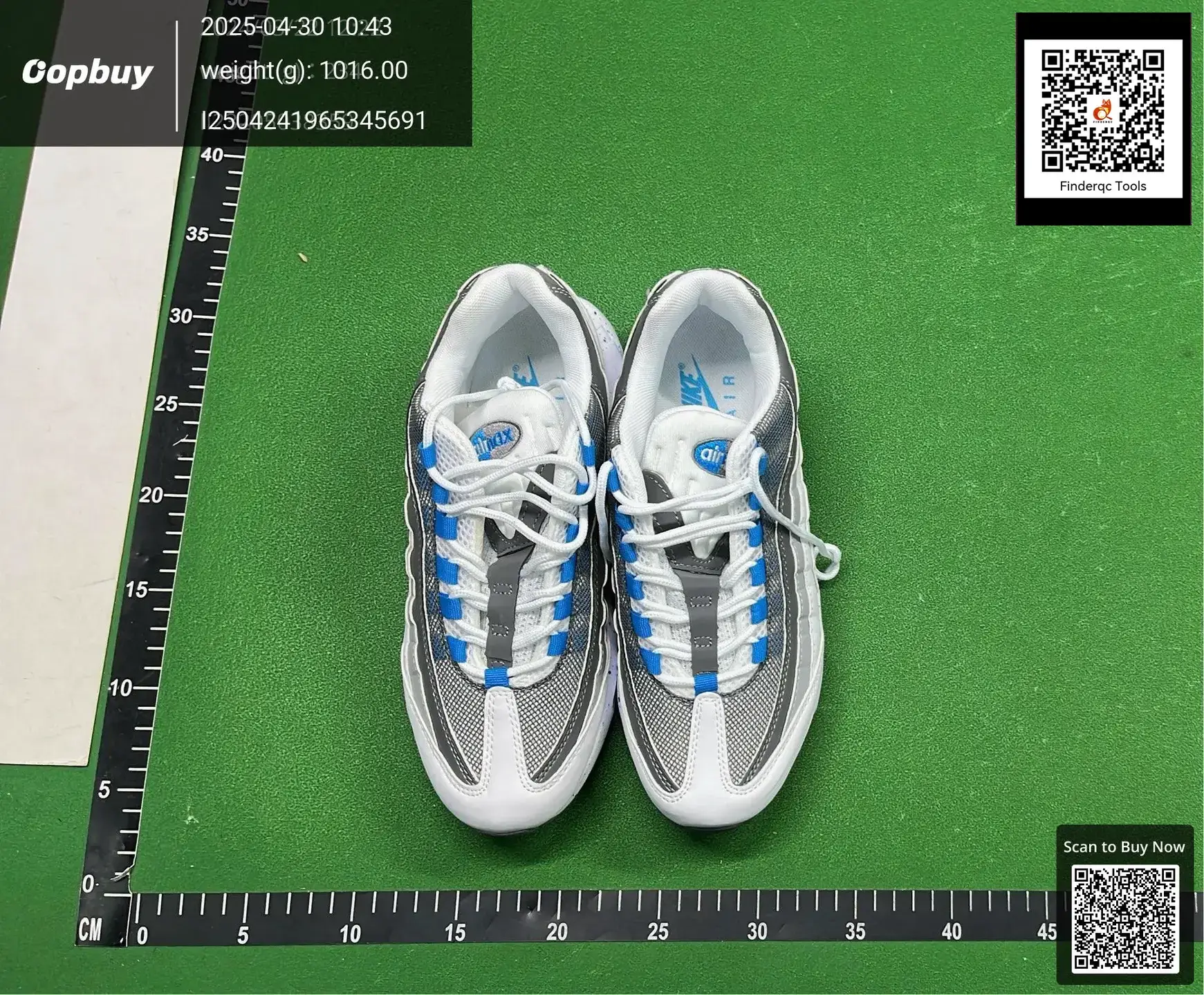 Putian Air Max95 Full Palm Air Cushion Sports Men's and Women's Torre Shoes All-match Breathable Foreign Trade Running Shoes