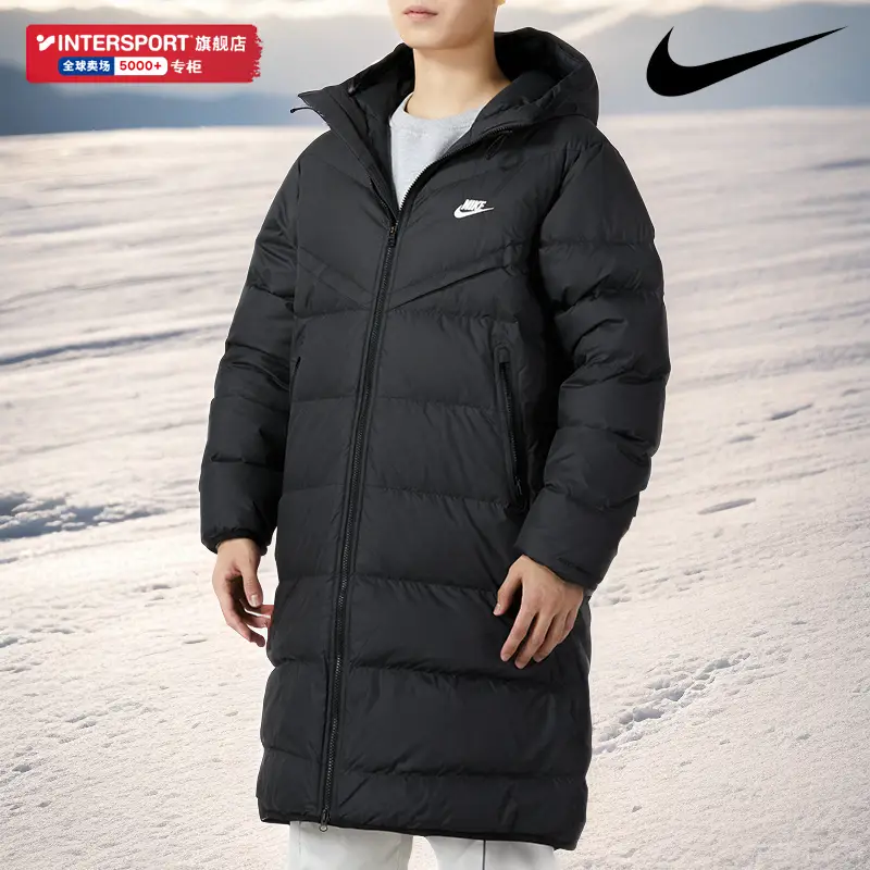 Nike Nike Down jacket Men's 2024 Winter New arrival Casual Hooded Sportswear Heattech Loose Outwear Fb8178