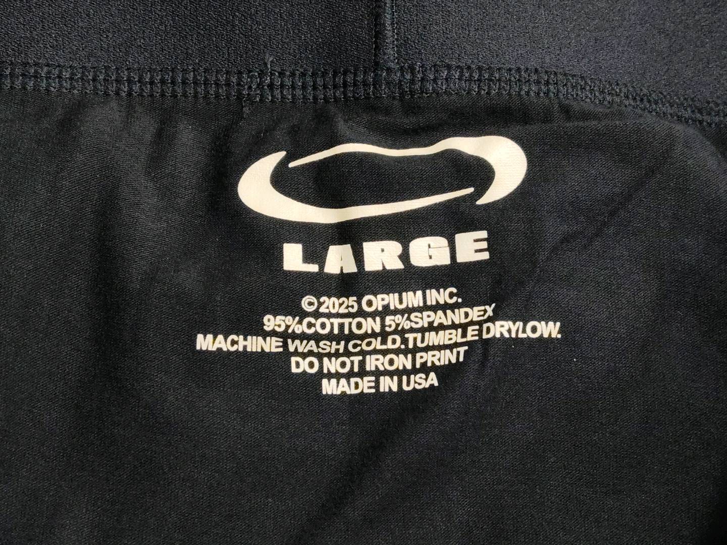 Opium Slogan Playboicarti Same Style Yarn Webbing Pure Cotton Elastic Breathable Boxer Briefs QC