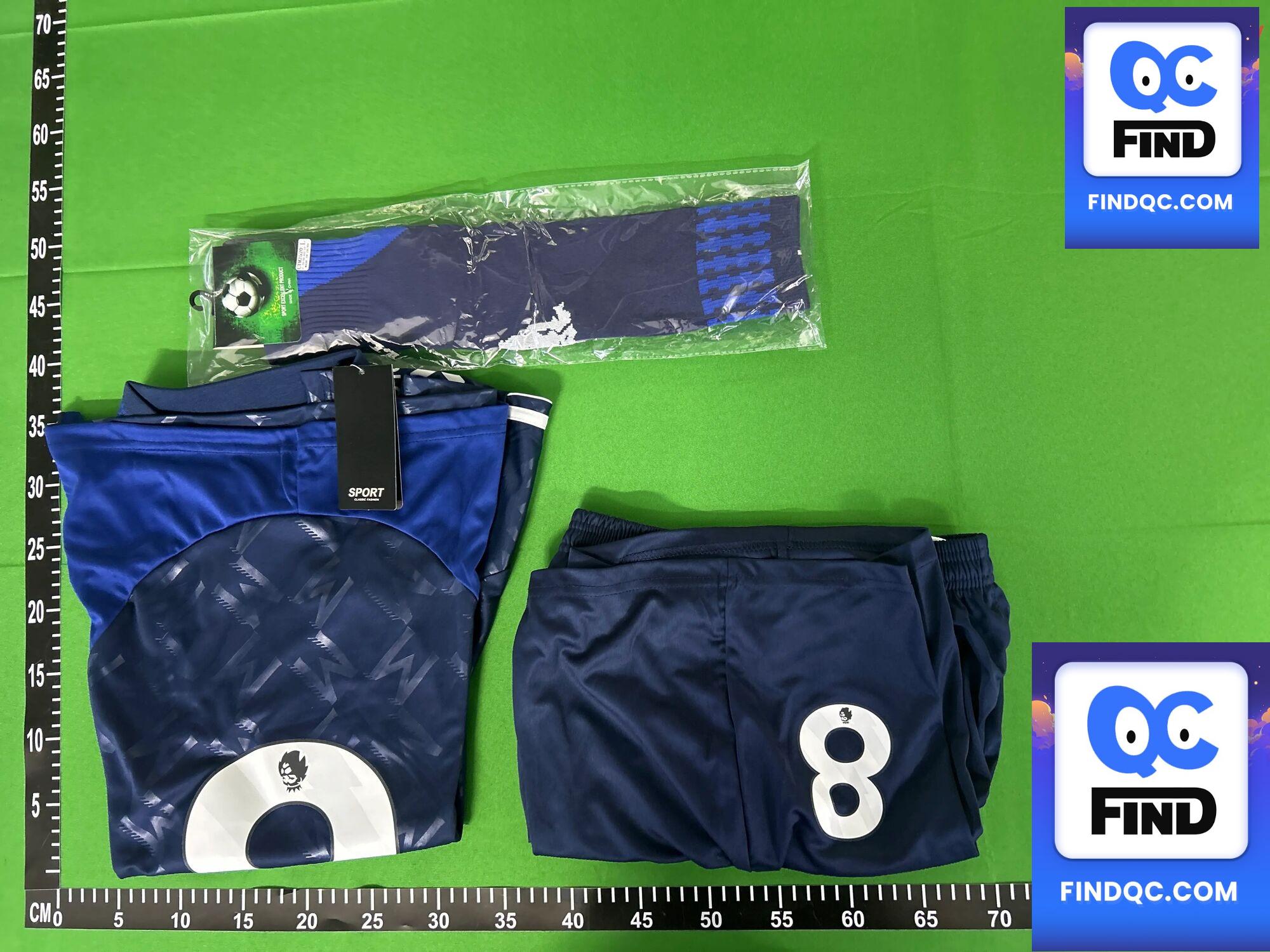 2425 New Man L Red Devils Away No.10 Rashford 8B Football Jersey suit Jersey M United Blue Foreign Trade QC