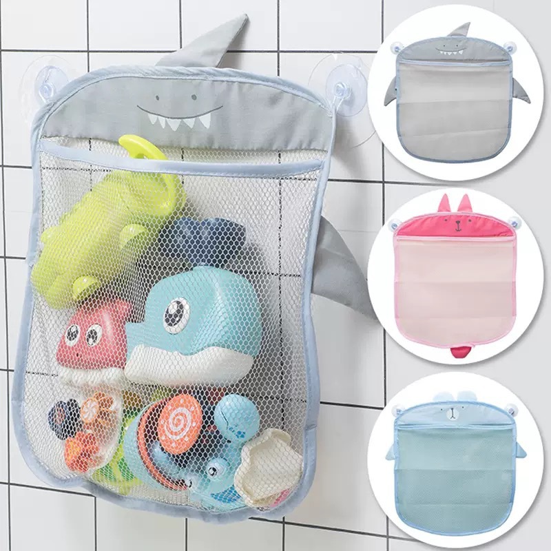 Children's Bathroom Cartoon Mesh Hanging Bag, Bath Toy Hanging Storage Bag, Bathtub and Bathhouse Miscellaneous Items Organizing Mesh Bag
