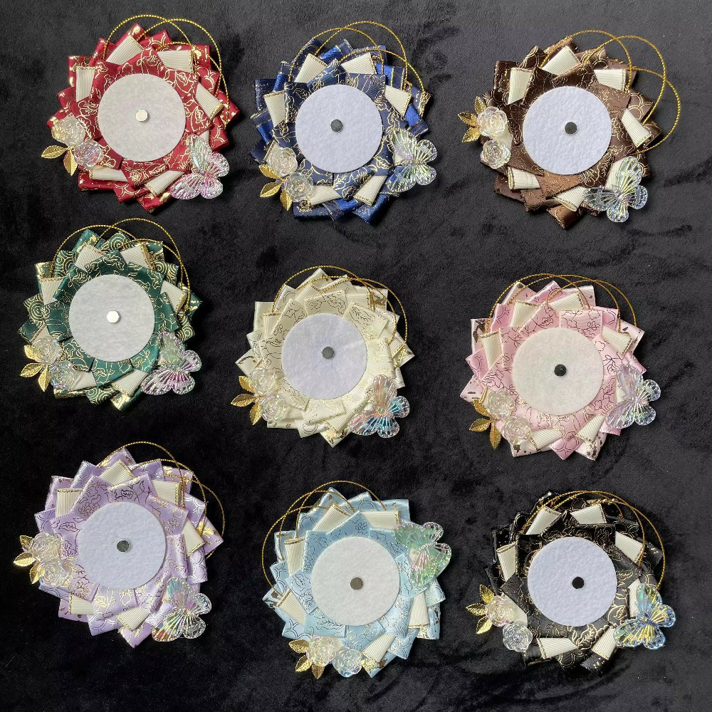 Cabbage bar bottom support no tail badge support two-dimensional grain display pain bag diy decorations 58-75mm applicable
