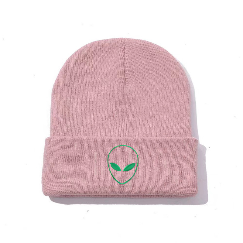 Amazon Europe and the United States around the hat wool knit hat cold warm hat wholesale embroidery alien